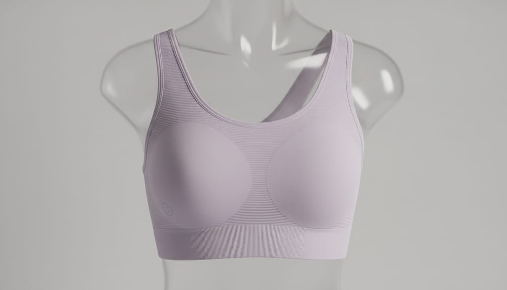 Seamless wirefree bralette on a form