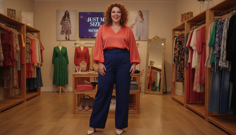 Just My Size plus-size clothing on the rack