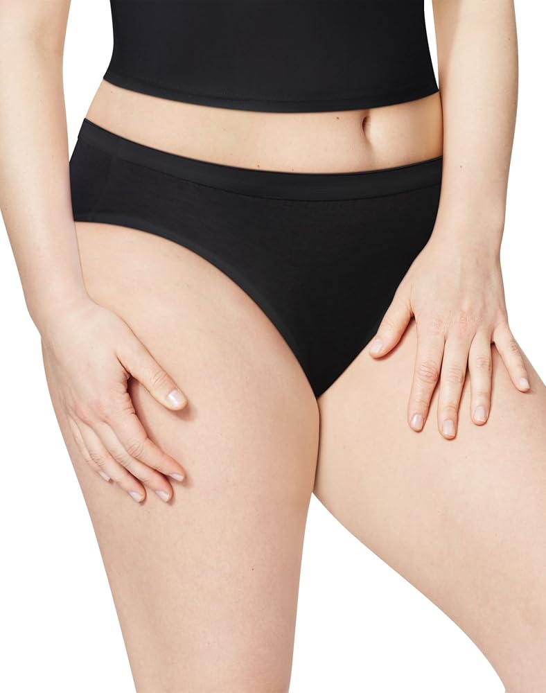 Just My Size Cool Comfort Cotton Bikinis, 5-Pack