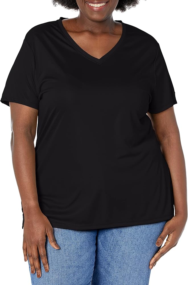 Just My Size Cool Dri V-Neck Tee