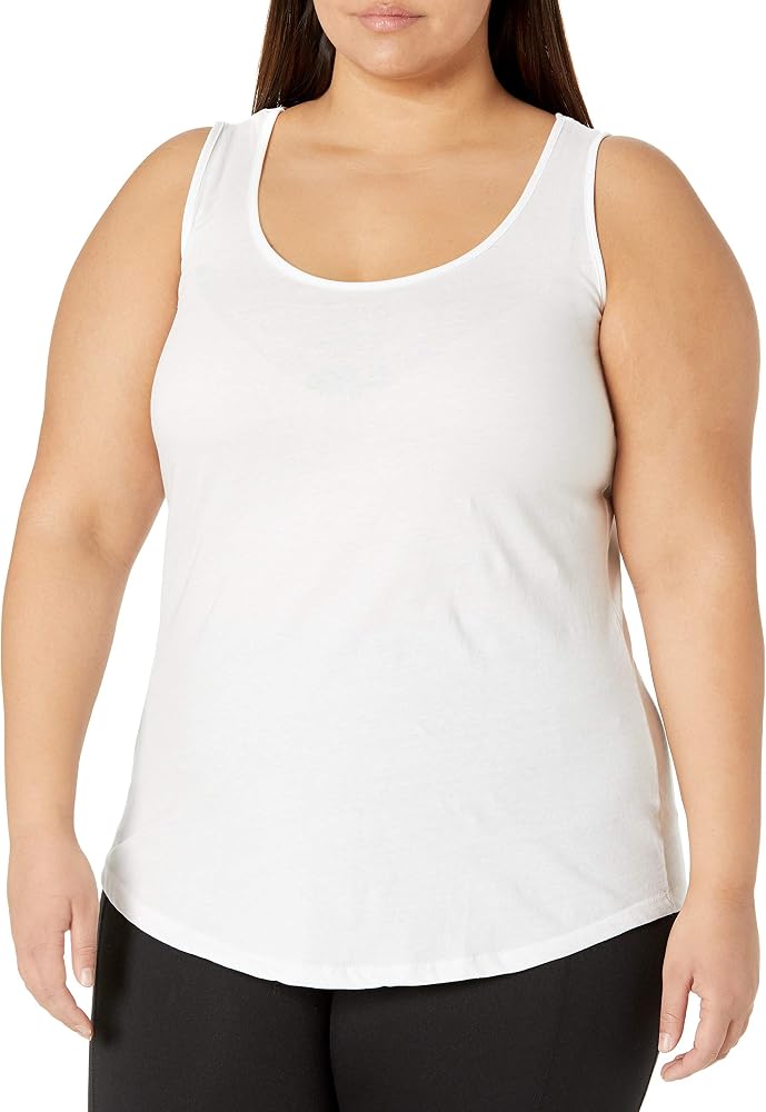 Just My Size Cotton Jersey Shirttail Tank