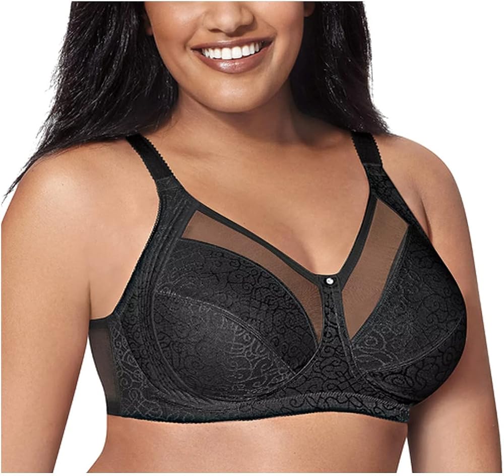 Just My Size Lace Trim Shaping Bra