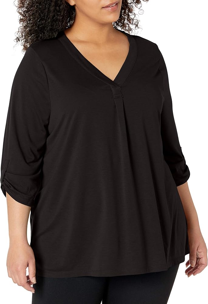 Just My Size Rolled-Sleeve Tunic