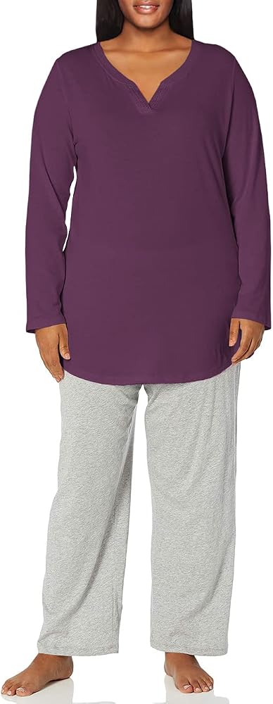 Just My Size Split-Neck Tunic