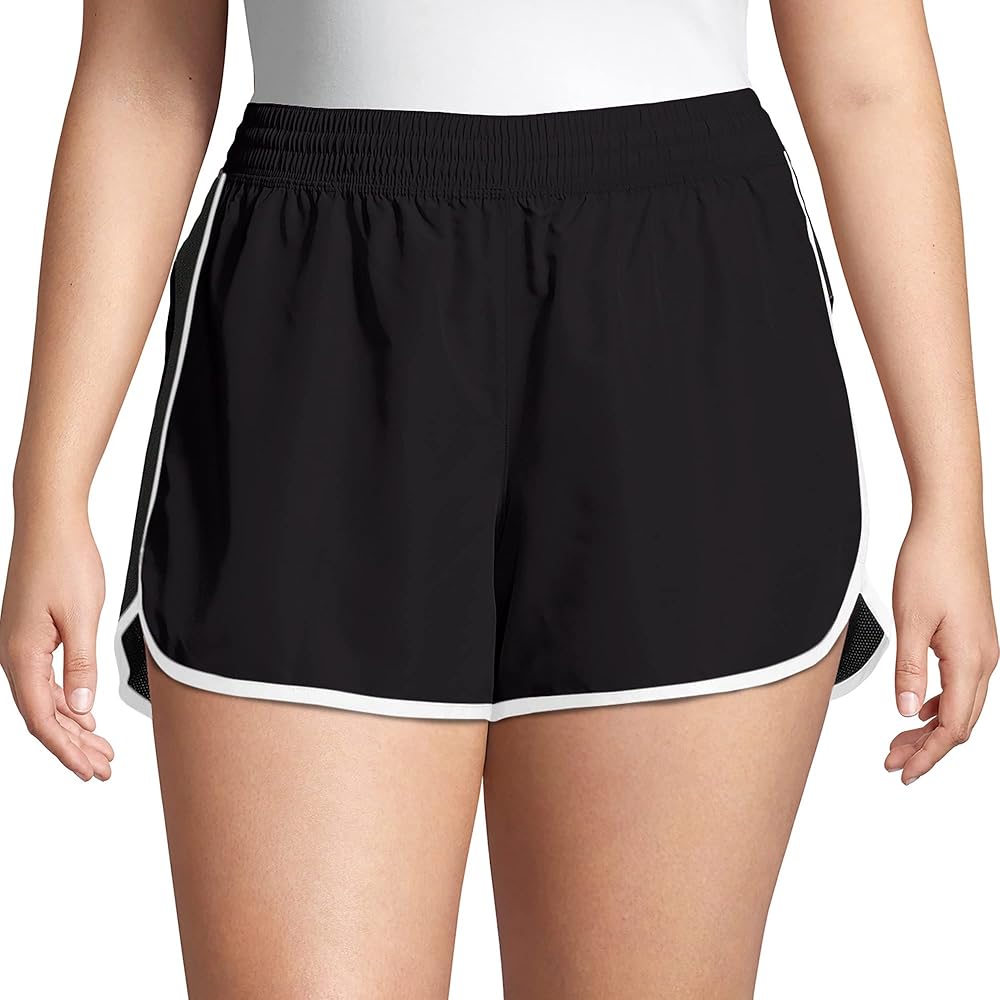 Just My Size Woven Running Shorts, 4-Inch